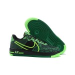 Nike Air Force 1 React "Naija" CW3918-001 Green and Black Sneakers with Neon Accents