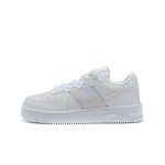 Nike Air Force 1 React "Triple White" CT1020-101 All-White Leather and Mesh Sneakers