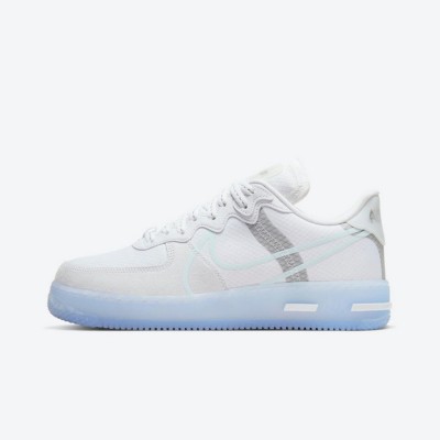 Nike Air Force 1 React "White Ice" CQ8879-100 Clean White Sneakers | Comfort Meets Style