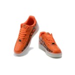 Nike Air Force 1 "Orange Skeleton" CU8067-800 Orange Sneakers with Glow-in-the-Dark Features