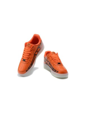 Nike Air Force 1 "Orange Skeleton" CU8067-800 Stilvolle Sneaker | Glow-in-the-Dark Halloween-Design