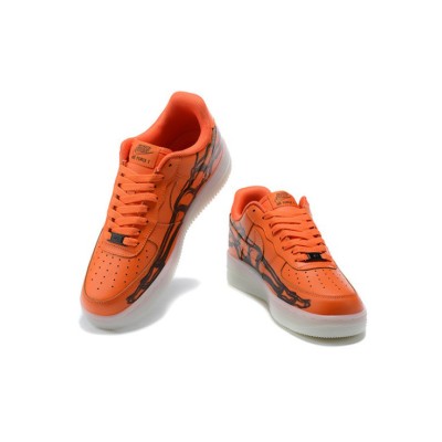 Nike Air Force 1 "Orange Skeleton" CU8067-800 Stylish Sneakers | Glow-in-the-Dark Halloween Design