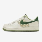 Nike Air Force 1 Low "NAI-KE" FN0369-100 - Cream and Green Woven Sneaker