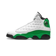 Air Jordan 13 Retro DB6537-113 - "Lucky Green" Basketball Sneakers in White, Green, and Black