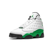 Air Jordan 13 Retro DB6537-113 - "Lucky Green" Basketball Sneakers in White, Green, and Black