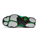 Air Jordan 13 Retro DB6537-113 "Lucky Green" Basketball Sneakers in White, Green, and Black