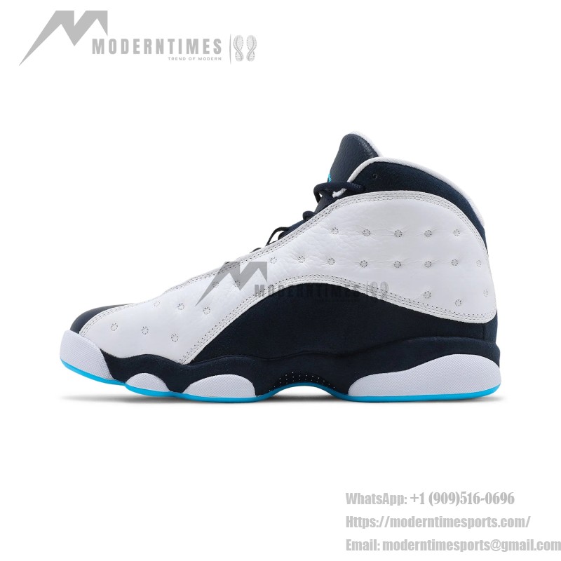 Air Jordan 13 Retro "Obsidian" 414571-144 - White and Blue Sneakers