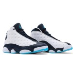 Air Jordan 13 Retro "Obsidian" 414571-144 - White and Blue Sneakers