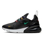 Nike Air Max 270 Black Flash Crimson Sneakers - Multi-Color Accents and Air Max Comfort