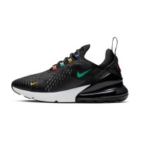  Nike Air Max 270 Black Flash Crimson AH6789-023 - Black Sneakers with Multi-Color Accents and Iconic Air Max Comfort