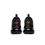 Nike Air Max 270 Black Flash Crimson Sneakers - Multi-Color Accents and Air Max Comfort