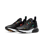 Nike Air Max 270 Black Flash Crimson Sneakers - Multi-Color Accents and Air Max Comfort