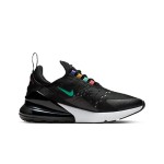 Nike Air Max 270 Black Flash Crimson Sneakers - Multi-Color Accents and Air Max Comfort