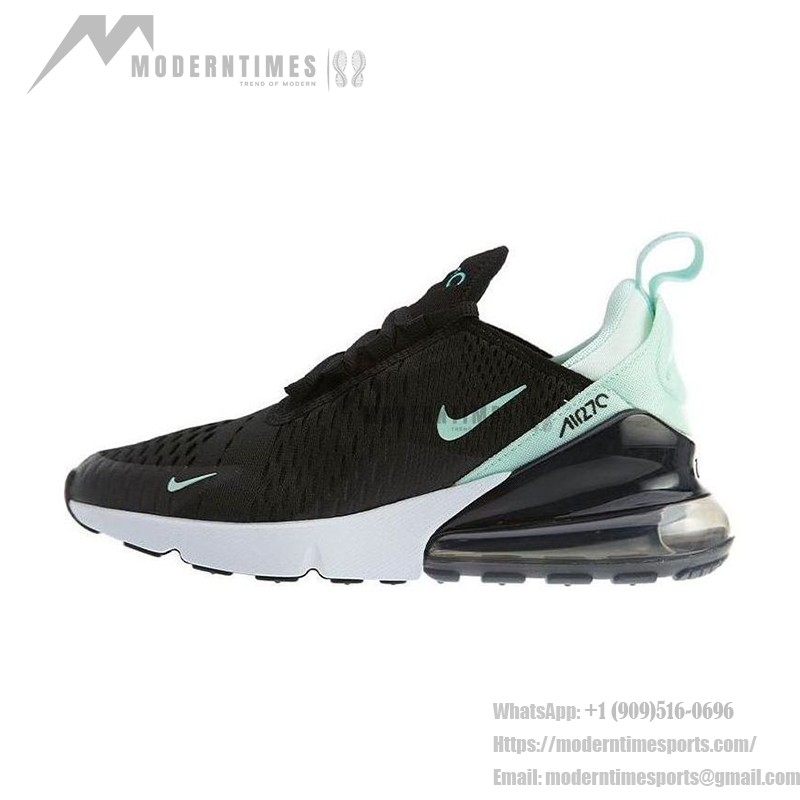 Nike Air Max 270 Igloo Black and Mint Green Sneakers