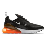 Nike Air Max 270 블랙 오렌지 스니커즈 - 강렬하고 세련된 디자인