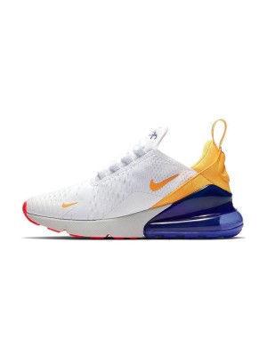 Nike Air Max 270 Philippines AH6789-105 - Lebendiges Weiß-Orange-Blau Design mit Air Max Dämpfung