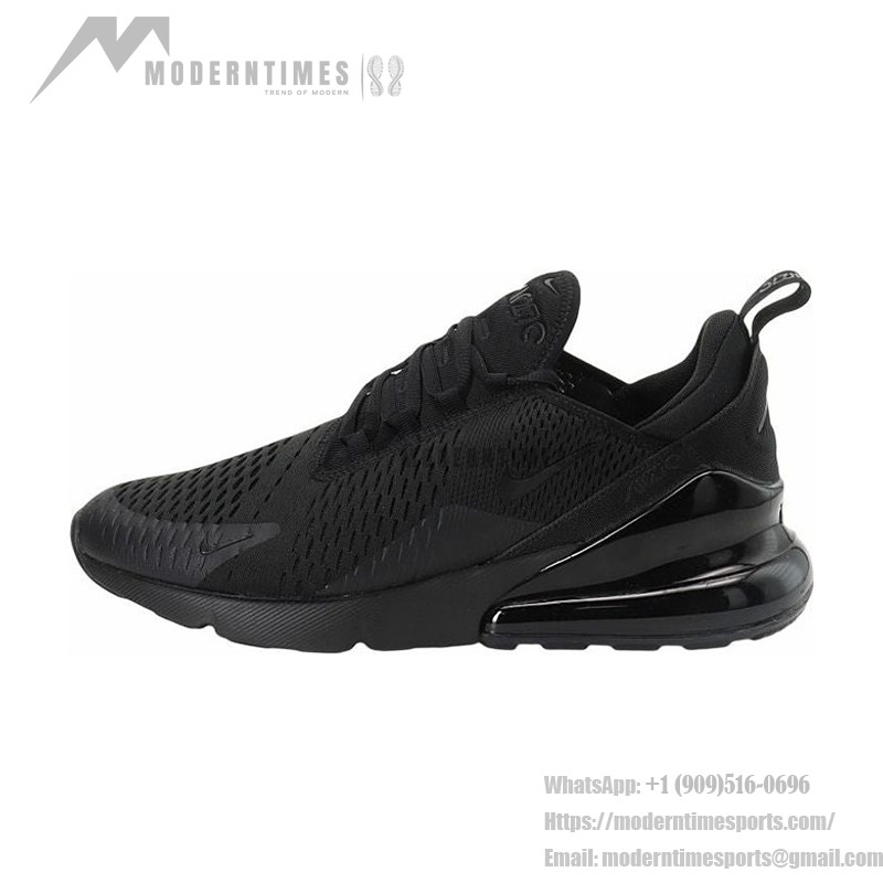 Nike Air Max 270 Triple Black Sneakers - All-Black Design with Air Max Cushioning