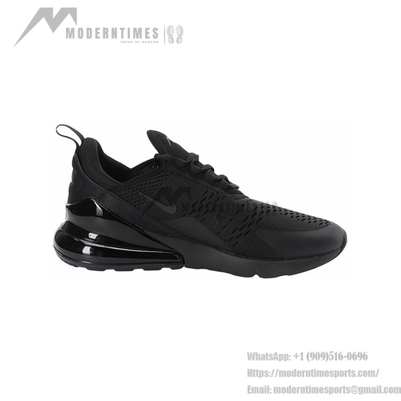 Nike Air Max 270 Triple Black Sneakers - All-Black Design with Air Max Cushioning