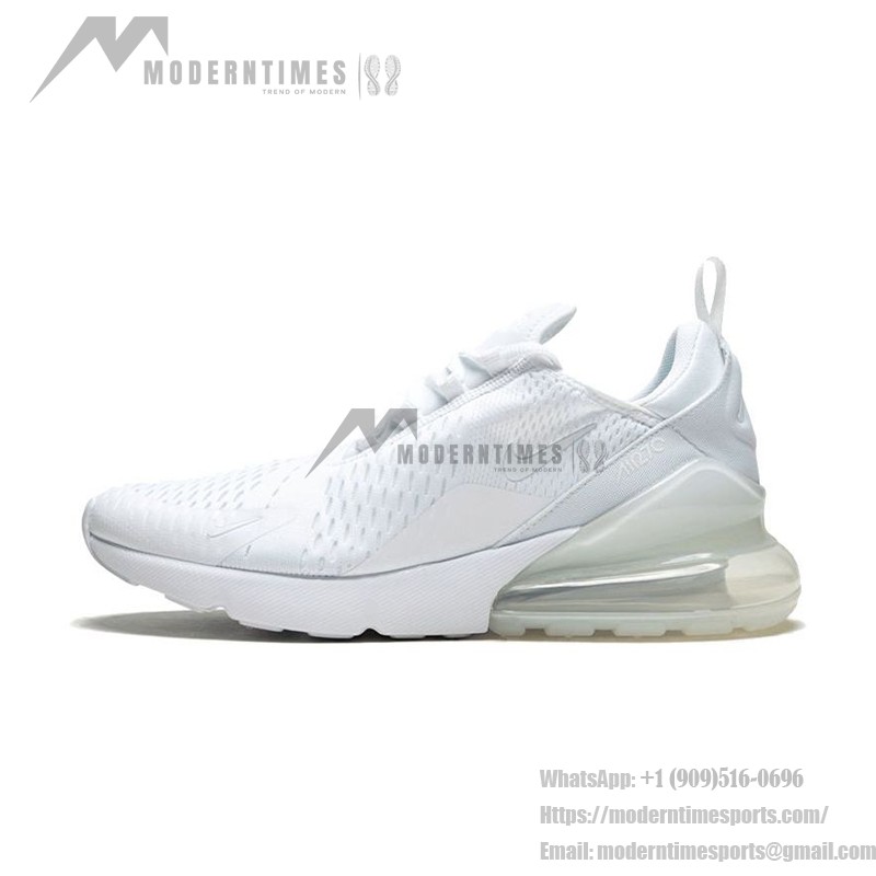 Nike Air Max 270 Triple White Sneakers - Clean and Stylish Design