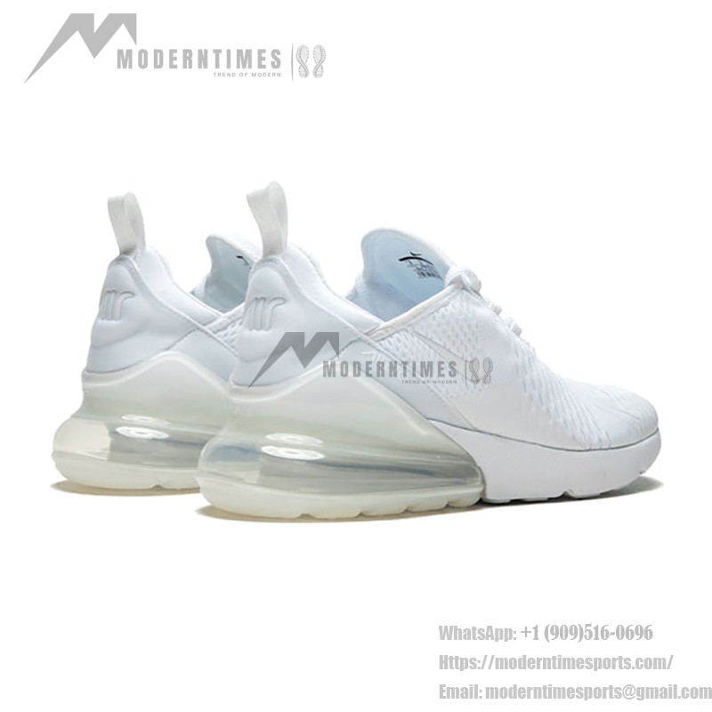 Nike Air Max 270 Triple White Sneakers - Clean and Stylish Design