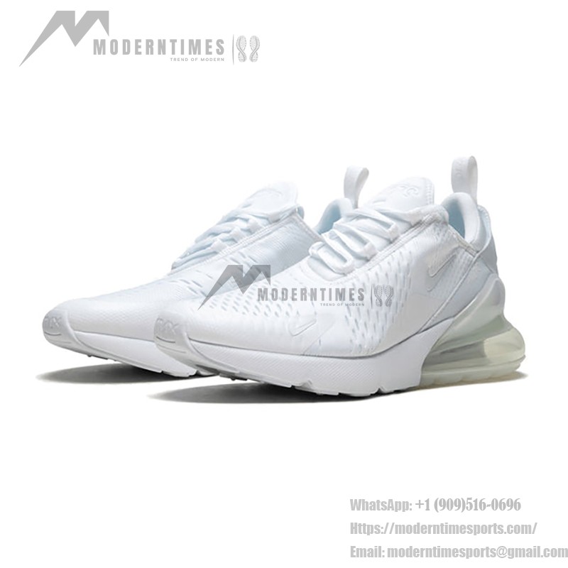 Nike Air Max 270 Triple White Sneakers - Clean and Stylish Design