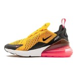 Nike Air Max 270 University Gold Sneaker - Gold mit pinker Air Max-Dämpfung