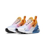 Nike Air Max 270 University Gold Sneakers - Gradient Gold, Orange, and Blue