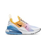 Nike Air Max 270 University Gold Sneakers - Gradient Gold, Orange, and Blue