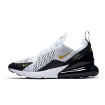 Nike Air Max 270 White Gold Sneakers - White and Gold Design with Air Max Cushioning