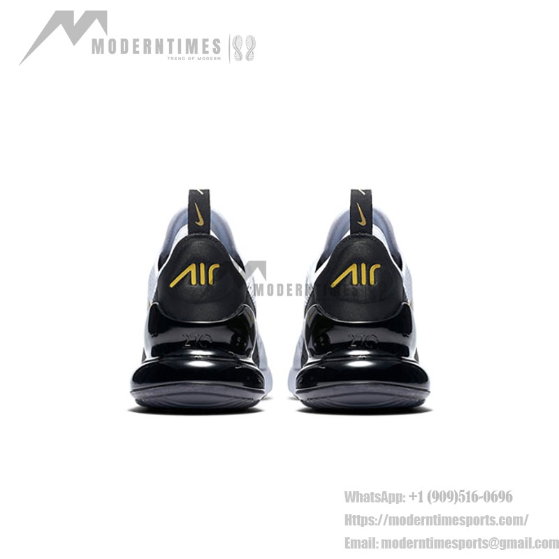 Nike Air Max 270 Weiß Gold Sneaker - Weiß und Gold mit Air Max Dämpfung