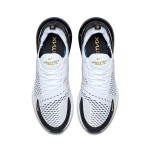 Nike Air Max 270 White Gold Sneakers - White and Gold Design with Air Max Cushioning