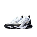 Nike Air Max 270 White Gold Sneakers - White and Gold Design with Air Max Cushioning