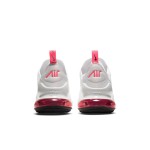 Nike Air Max 270 White Light Fusion Red Sneakers with Red Accents