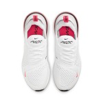 Nike Air Max 270 White Light Fusion Red Sneakers with Red Accents