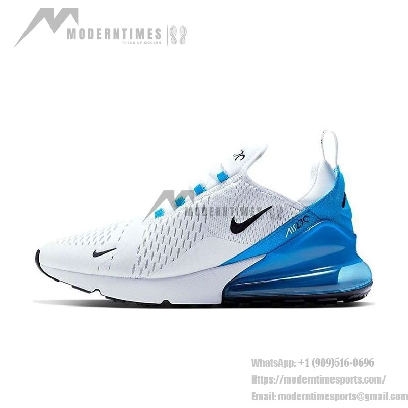 Nike Air Max 270 White Photo Blue Sneakers with Air Max Cushioning