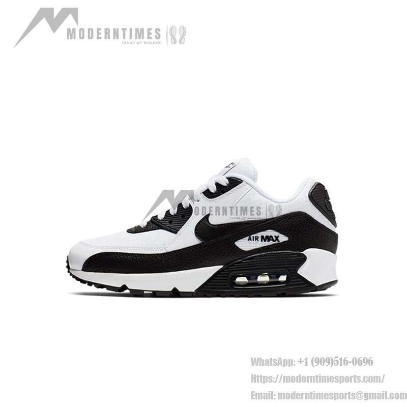 Nike Air Max 90 325213-139 - White & Black Two-Tone Sneakers