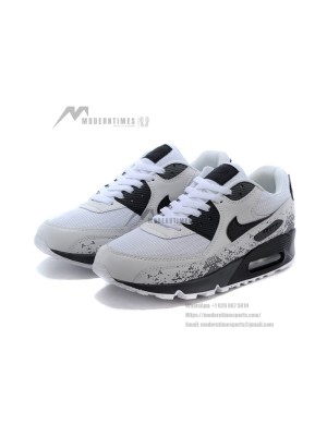 Nike Air Max 90 'Gray Splatter' DX0128-001 | Gradient Splatter Design with Iconic Max Air Cushioning