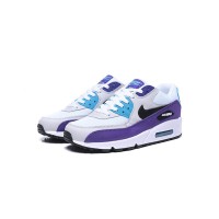 Nike Air Max 90 AJ1285-103 - White with Purple & Teal Highlights | Retro-Inspired Comfort & Style