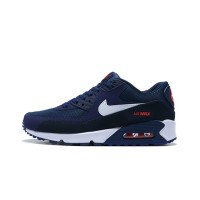 Nike Air Max 90 AJ1285-403 - Deep Navy with White Swoosh & Red Accents | Iconic Design & Everyday Comfort