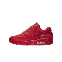 Nike Air Max 90 AJ1285-602 - All-Red Sneakers with Textured Finish | Bold Style & Everyday Comfort