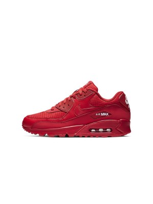 Nike Air Max 90 AJ1285-602 - 텍스처 마감 올레드 스니커즈 | 대담한 스타일 & 데일리 편안함