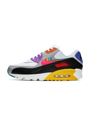 Nike Air Max 90 BETRUE CJ5482-100 | 생동감 넘치는 레인보우 악센트와 아이코닉한 Max Air 쿠셔닝