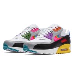 Nike Air Max 90 BETRUE CJ5482-100 - Bold Sneakers with Rainbow Accents and Max Air Cushioning