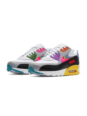 Nike Air Max 90 BETRUE CJ5482-100 | 鮮やかなレインボーアクセントとアイコニックなMax Airクッショニング