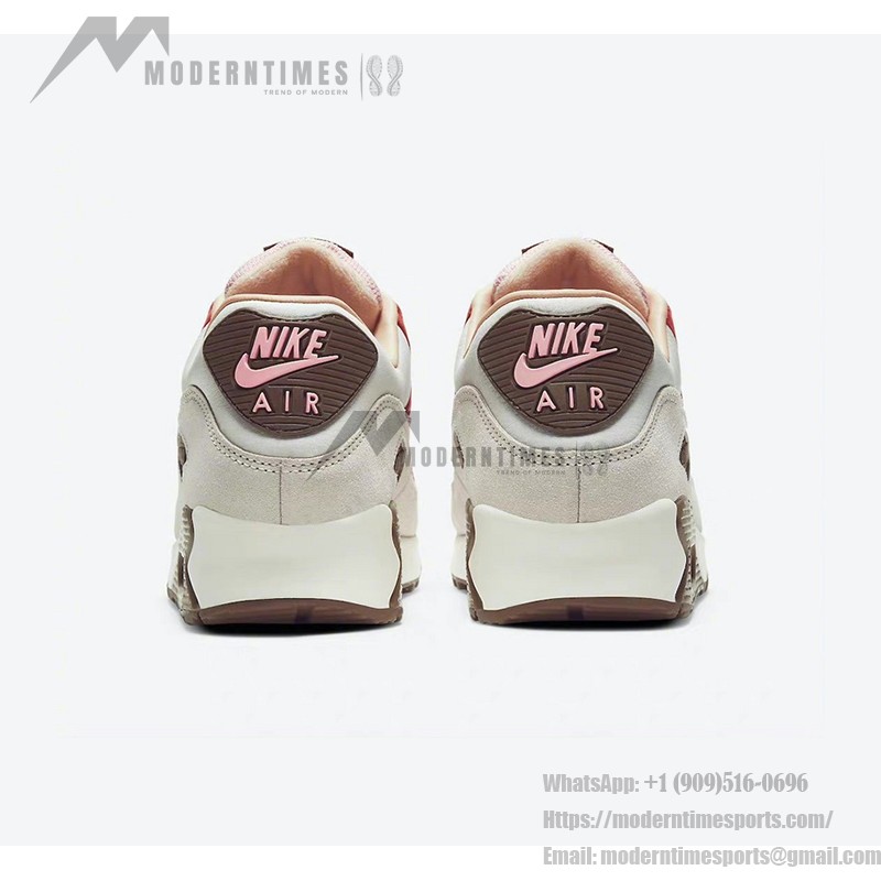 Nike Air Max 90 CU1816-100 Bacon Edition Sneakers in Cream, Red, and Pink