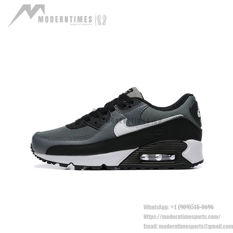 Nike Air Max 90 CN8490-002 - Black and Grey Sneakers with White Swoosh