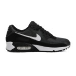 Schwarze und dunkelgrüne Nike Air Max 90 Sneaker mit weißem Swoosh