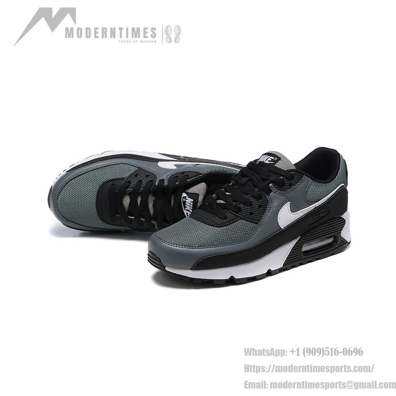 Nike Air Max 90 CN8490-002 - Black and Grey Sneakers with White Swoosh