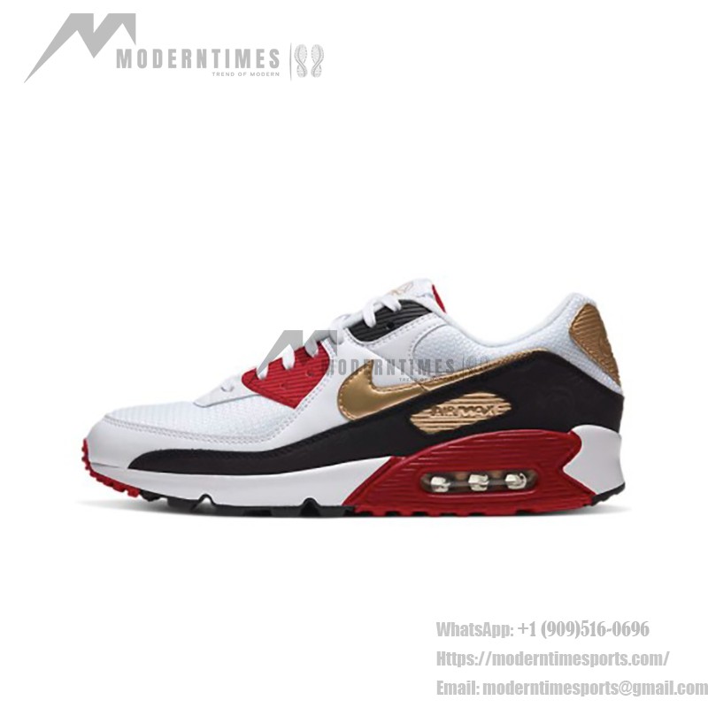 Nike Air Max 90 CNY 'Chinese New Year' CU3005-171 in white, red, gold, and black