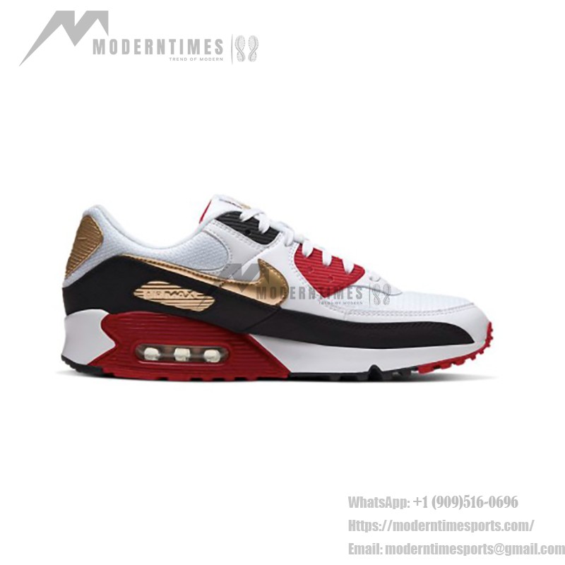 Nike Air Max 90 CNY 'Chinese New Year' CU3005-171 in white, red, gold, and black